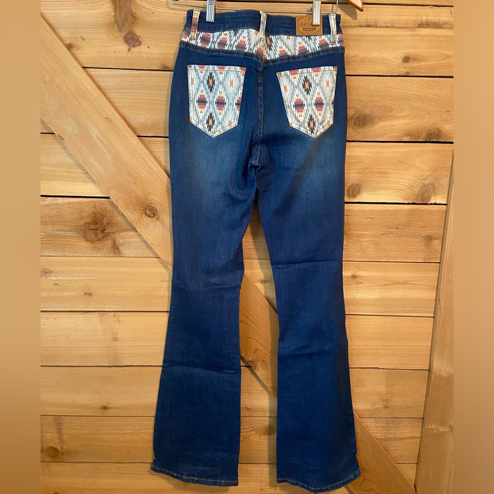 Ranch Dress’n Aztec Pockets Boot Cut Jeans